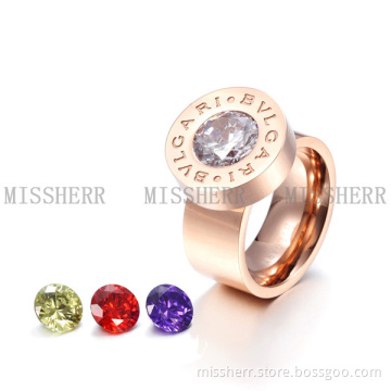 Wholesale big stone cz ring cheap jewelry with fast delivery